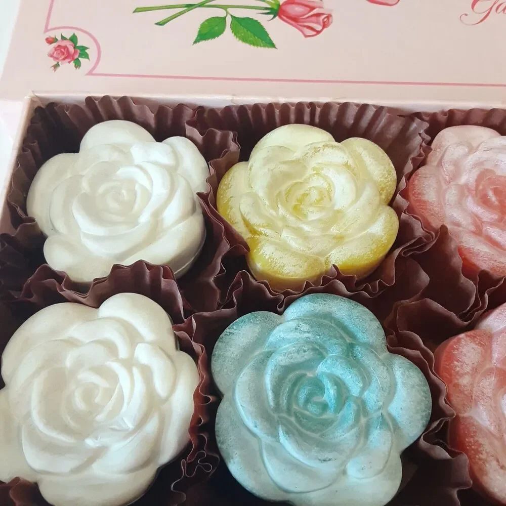 Vintage Ben Rickert Garden of Roses Rose Petal Soaps